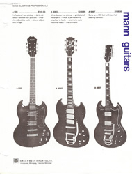 Mann Guitars 70s Catalog Page 5